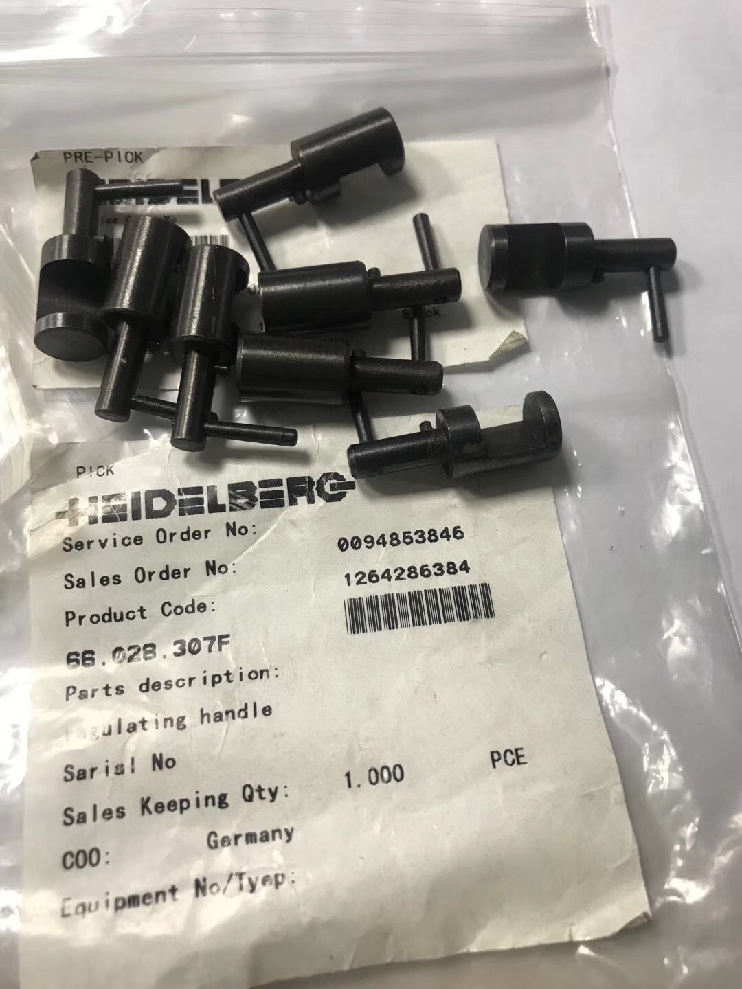 Adjusting handle 66.028.307F