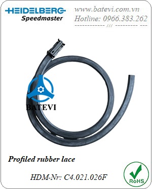 Profiled rubber lace C4.021.026F