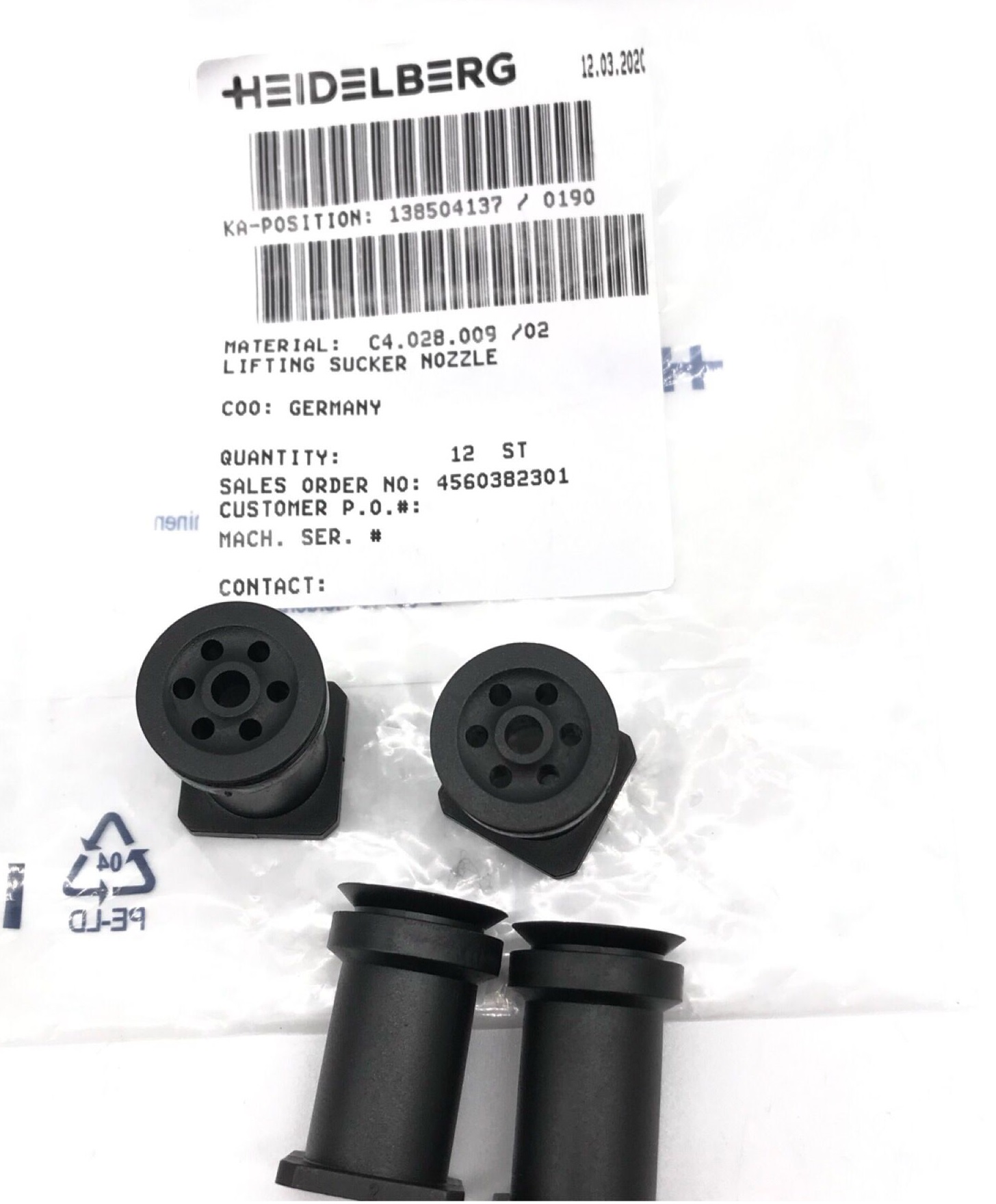 Lifting sucker nozzle C4.028.009