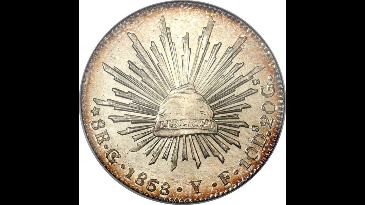 Xu bạc Ngoại thương: Mexico - Đồng bạc con cò 8 Reales (UN PESO)