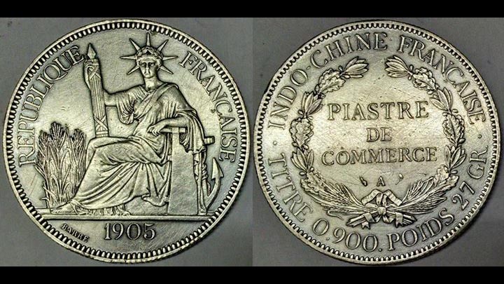 Đồng tiền Ngoại thương vào cuối thế kỷ XIX ở Việt Nam.