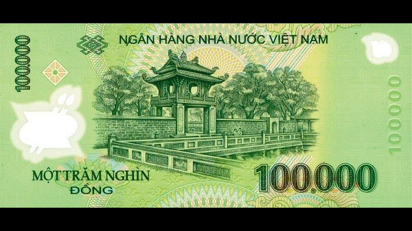 Các địa danh được in trên tiền Việt Nam.