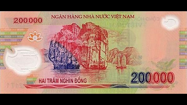 Các địa danh được in trên tiền Việt Nam.