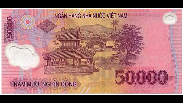 Các địa danh được in trên tiền Việt Nam.