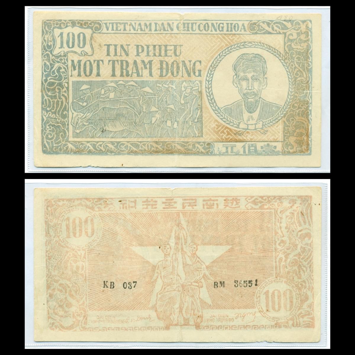 100 đồng Tín phiếu, Công nhân, Binh Sĩ và Ngôi Sao 1950-1951 VNDCCH