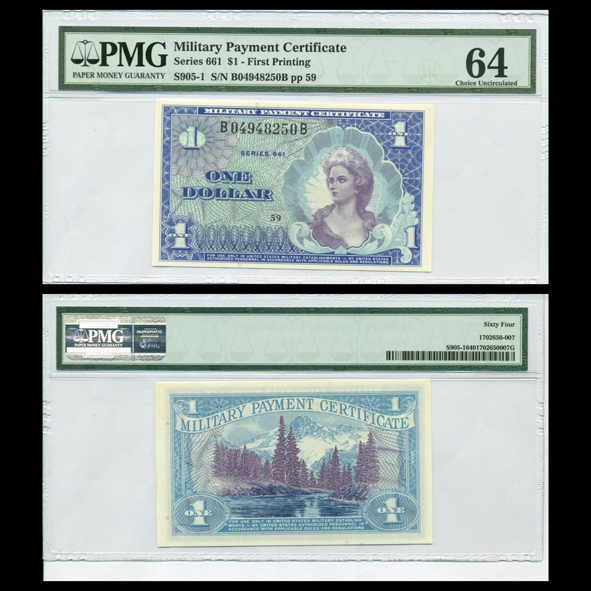 1 dollar MPC series 661