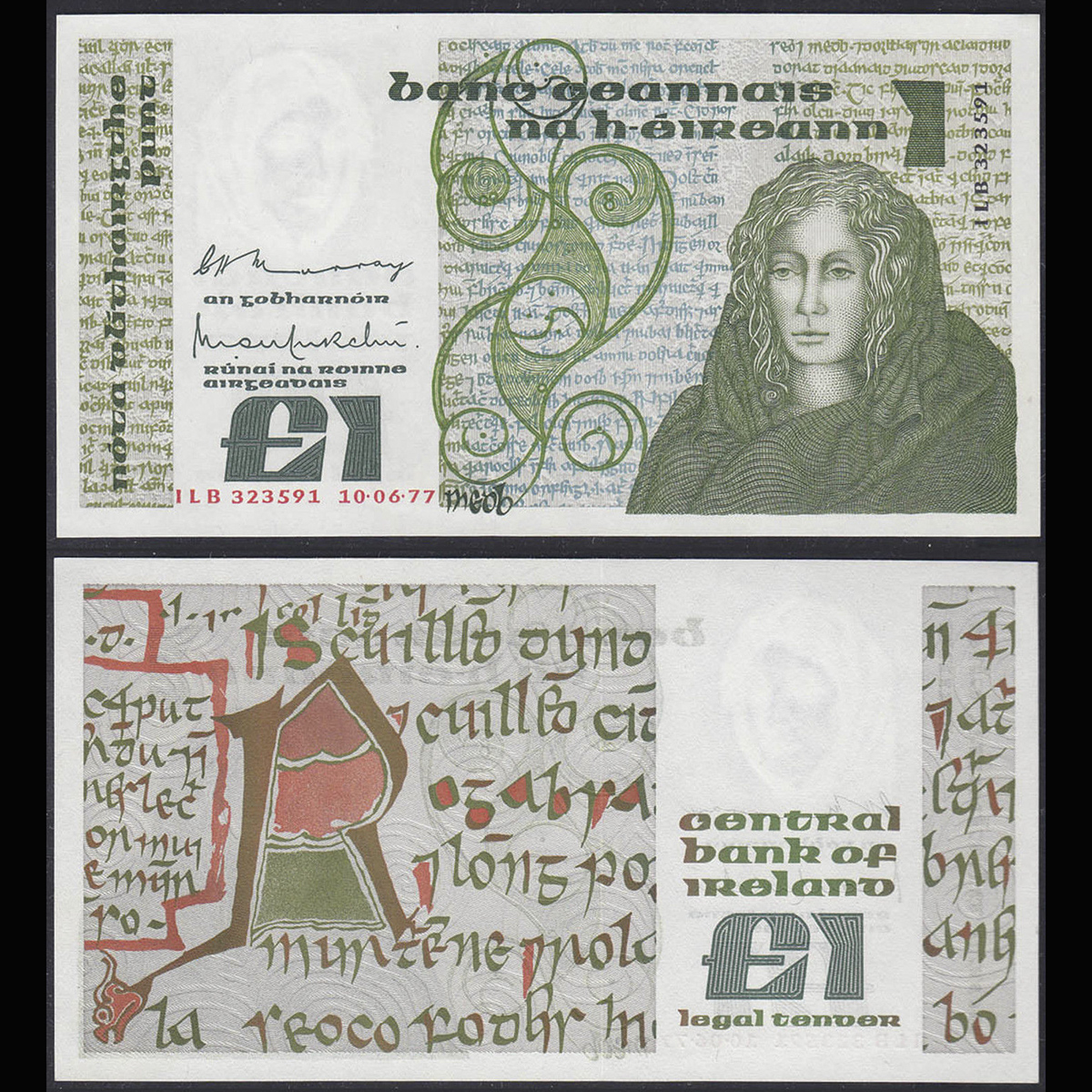 Ireland (Ai-len) 1 pound 1977