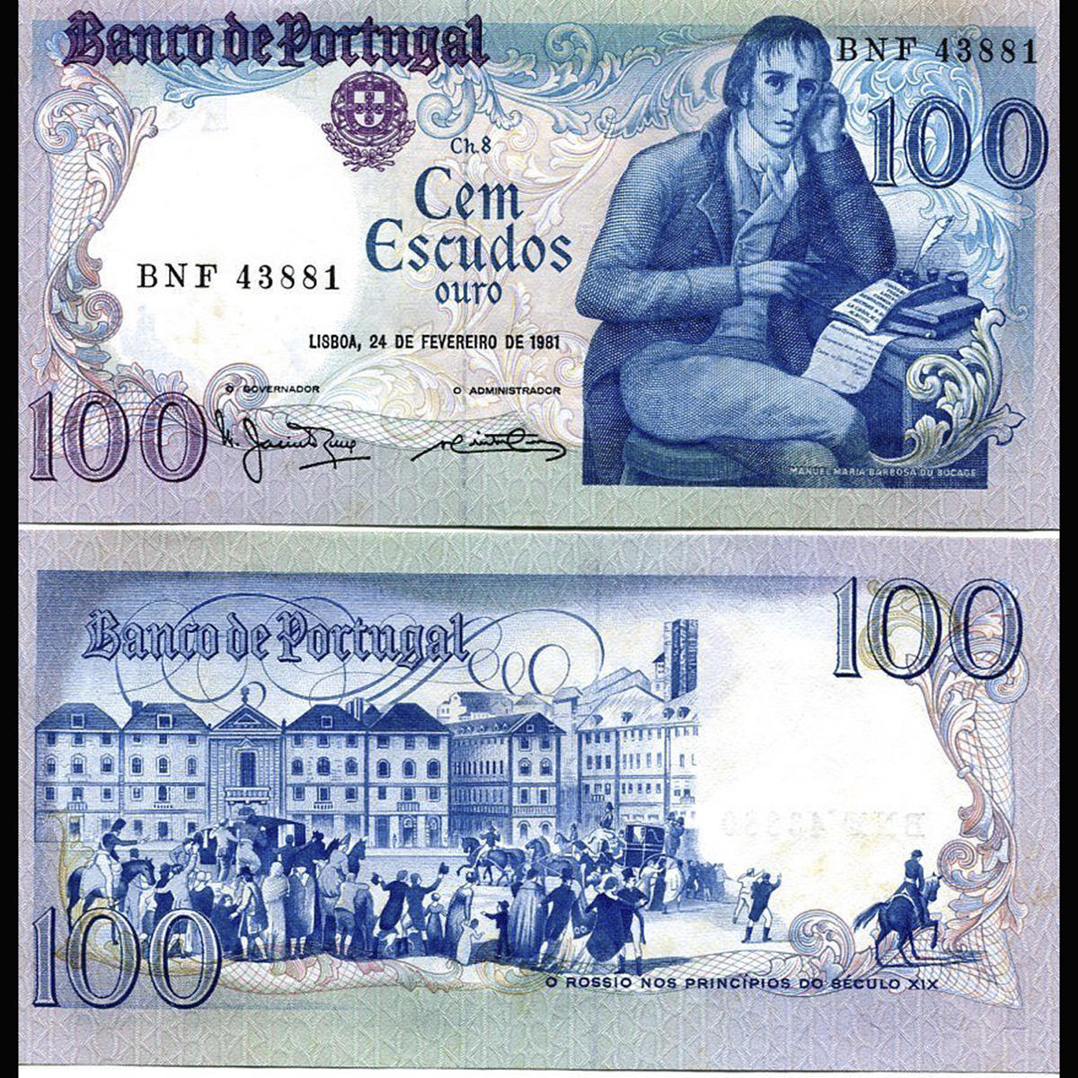 Portugal (Bồ Đào Nha) 100 escudos 1981