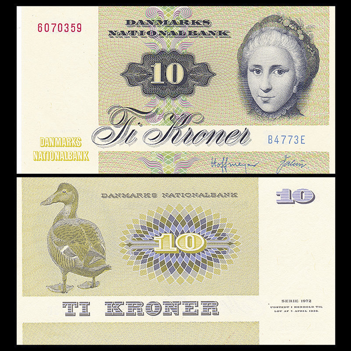 Denmark (Đan Mạch) 10 kroner 1972-78