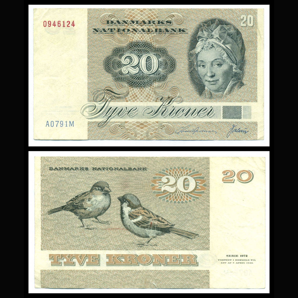 Denmark (Đan Mạch) 20 kroner 1979