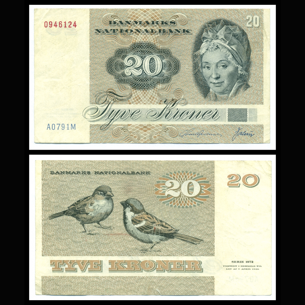 Denmark (Đan Mạch) 20 kroner 1979