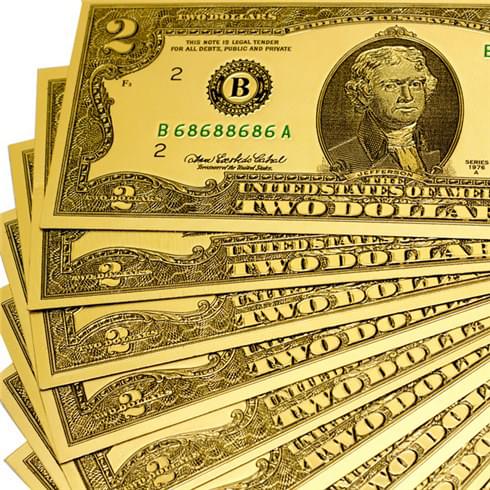 2 USD Mạ Vàng
