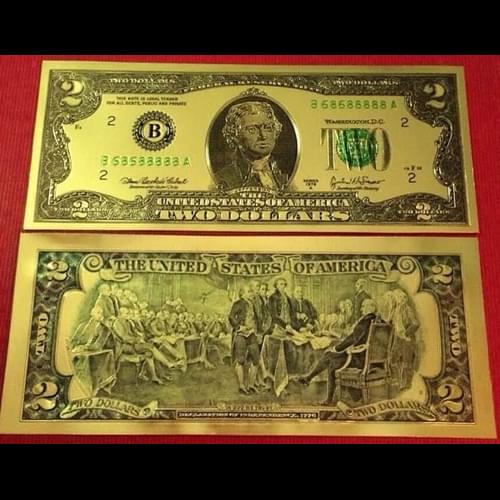 2 USD Mạ Vàng