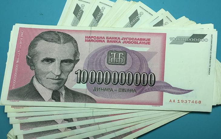 Tiền Nam Tư 10 Tỷ Dinara