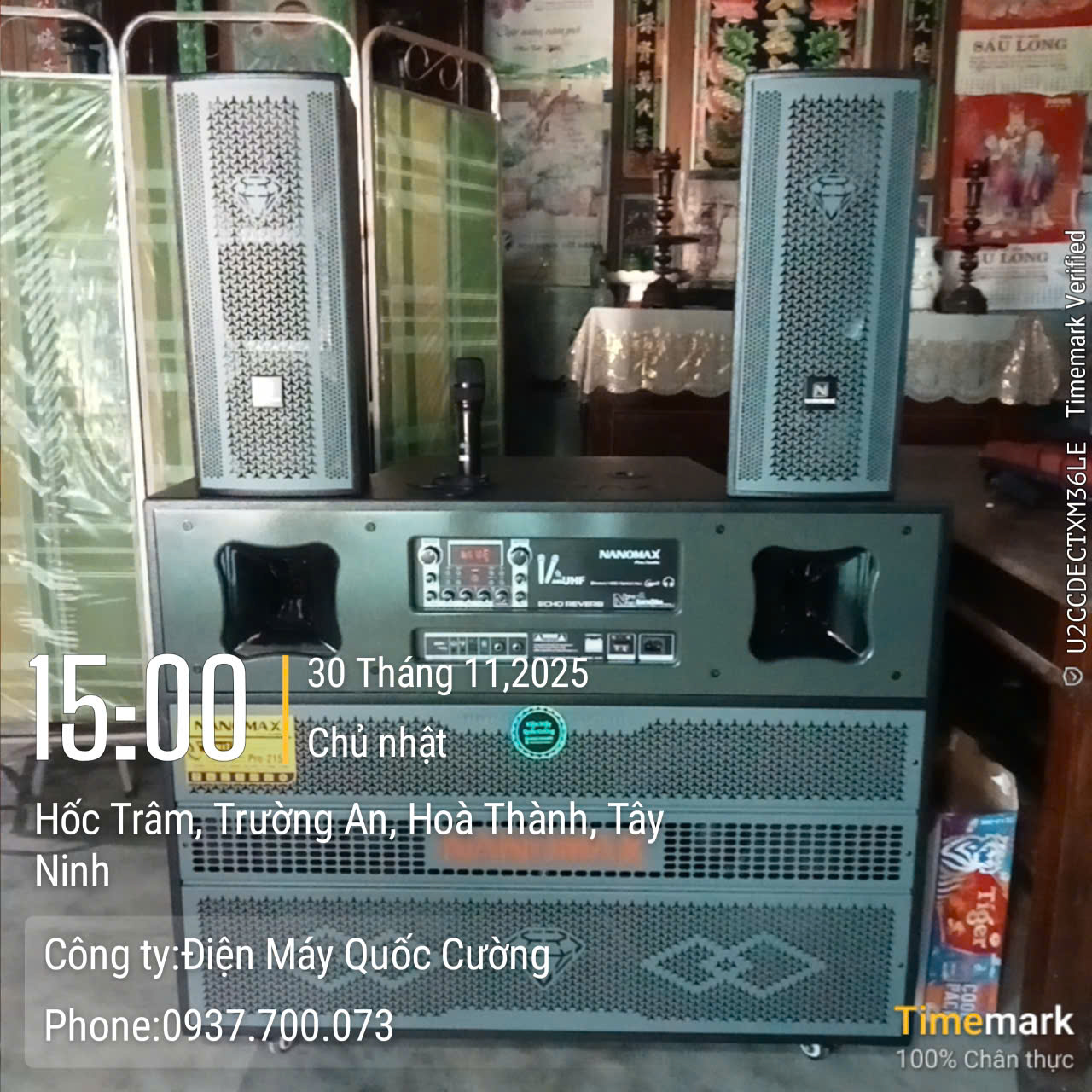 Loa karaoke Kéo Nanomax Pro-215A Bass Đôi 40cm 2250w