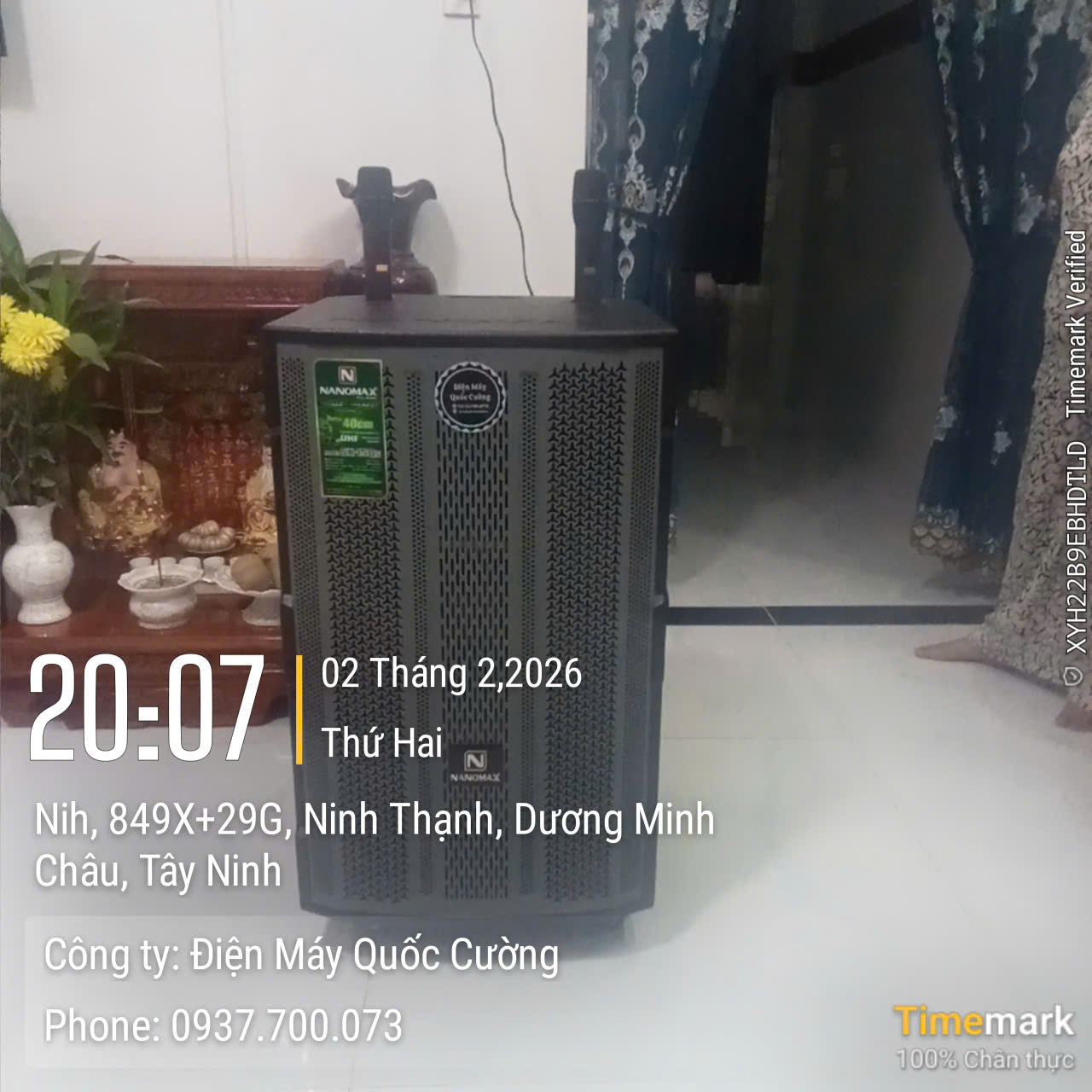 Loa karaoke Kéo Nanomax SK-15Q5