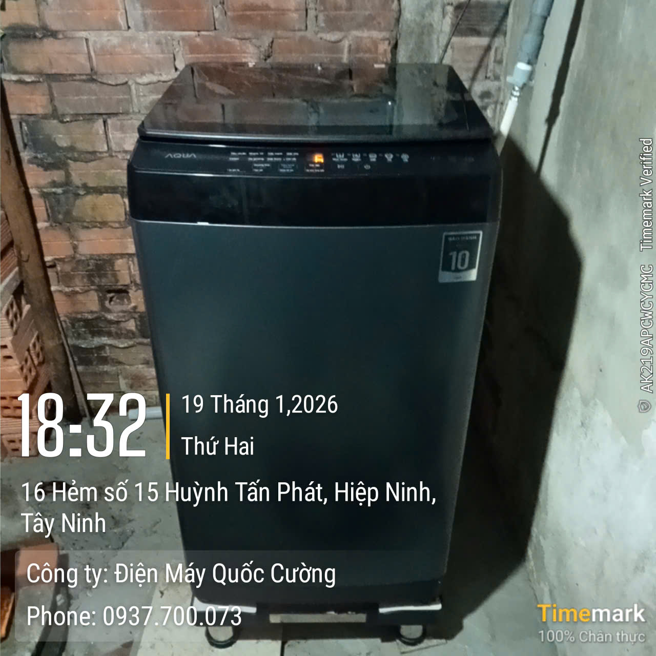 Máy giặt Aqua 9 kg AWM9-316K(B)