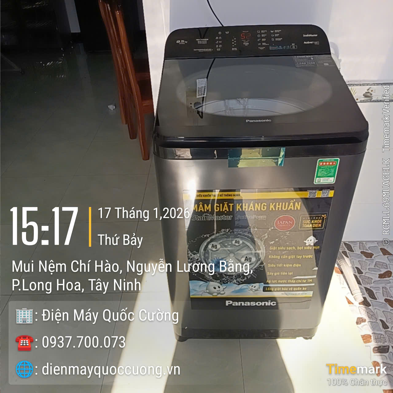 Máy giặt Panasonic 8.5 Kg NA-F85A9BRV