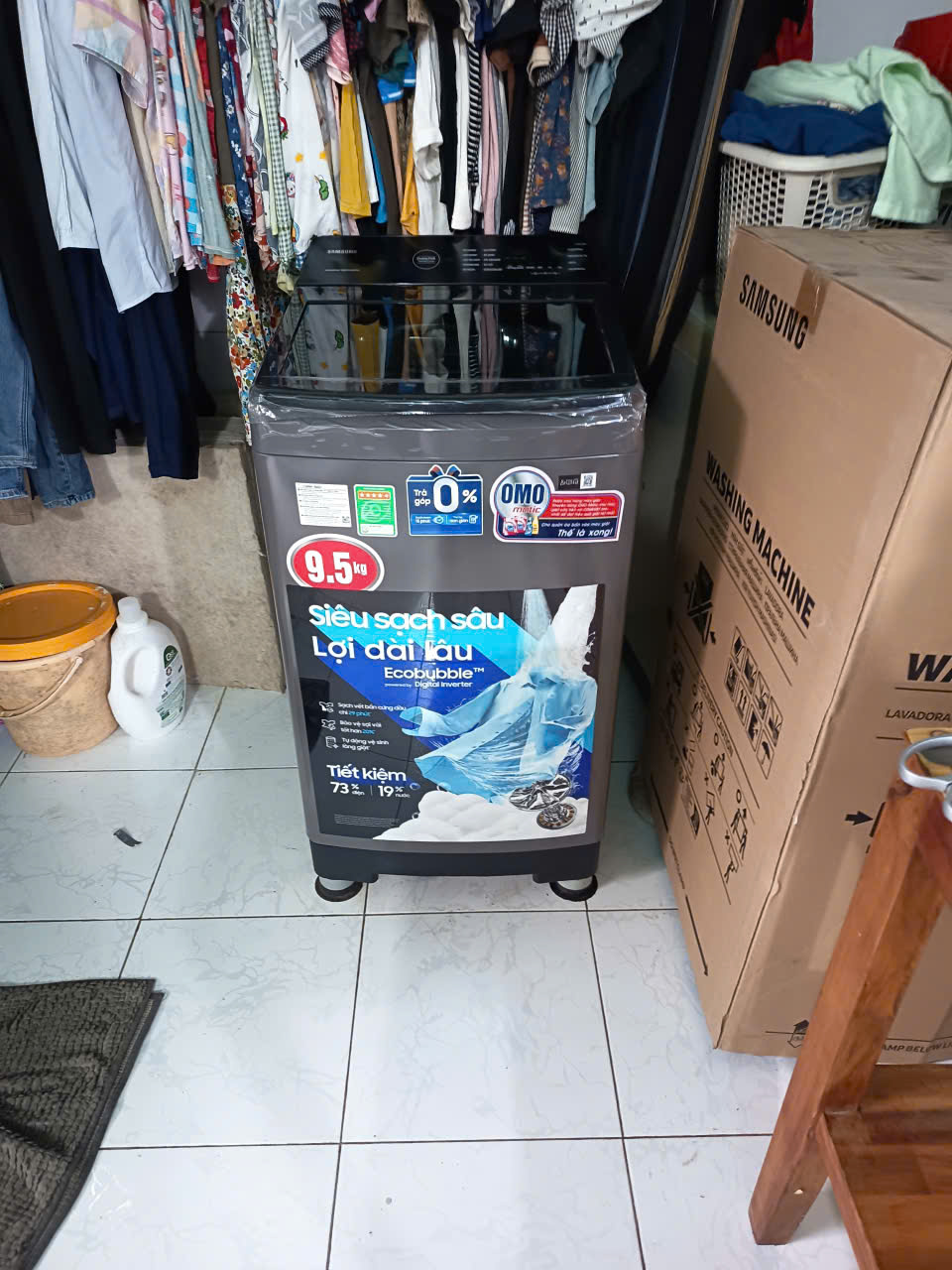 Máy giặt Samsung Inverter 9.5 kg WA95CG4545BDSV