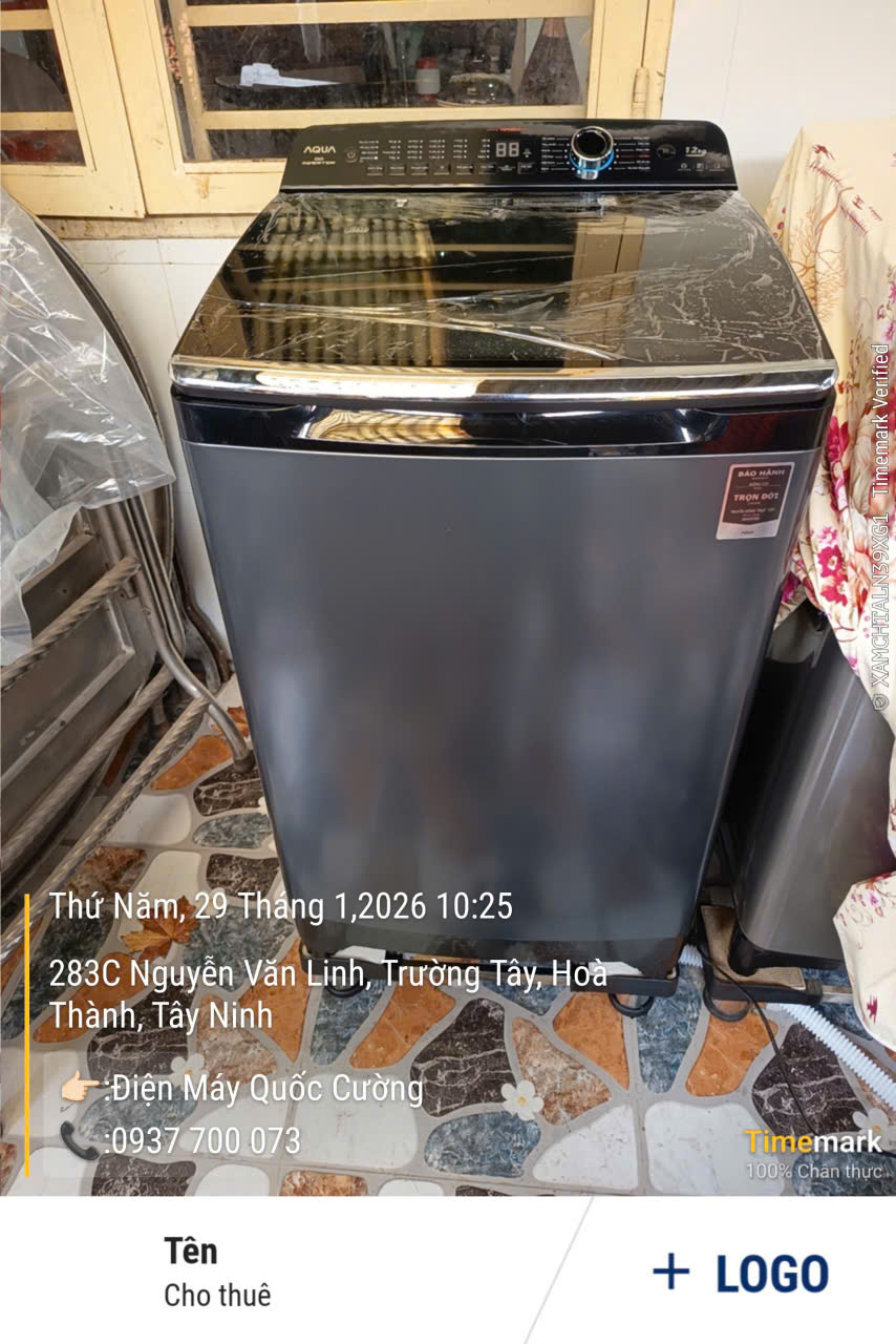 Máy giặt Aqua Inverter 12 kg AQW-DR120HT BK