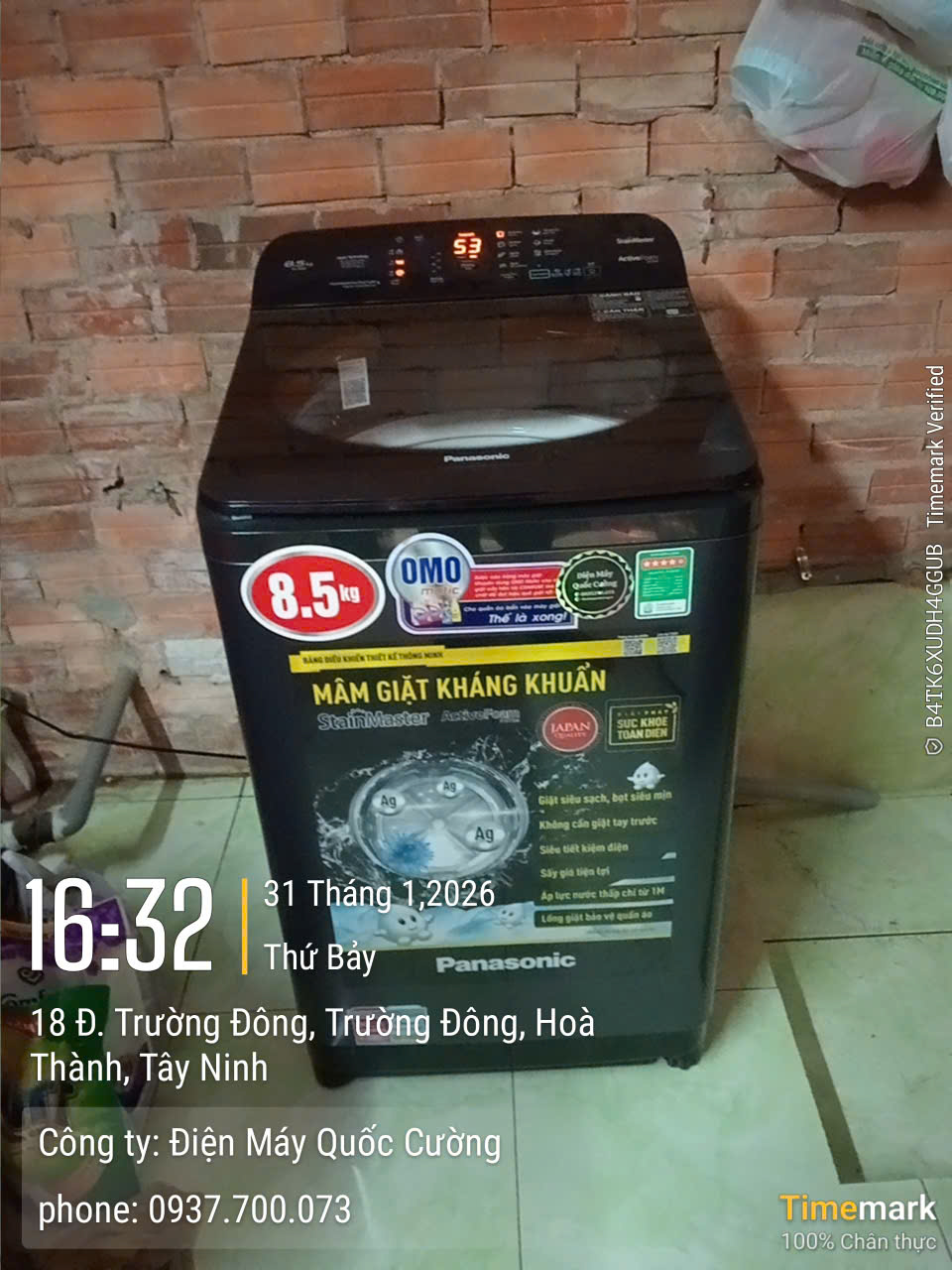 Máy giặt Panasonic 8.5 Kg NA-F85A9BRV