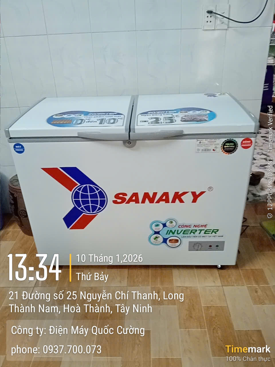 Tủ Đông Sanaky Inverter 220 Lít VH-2899W3