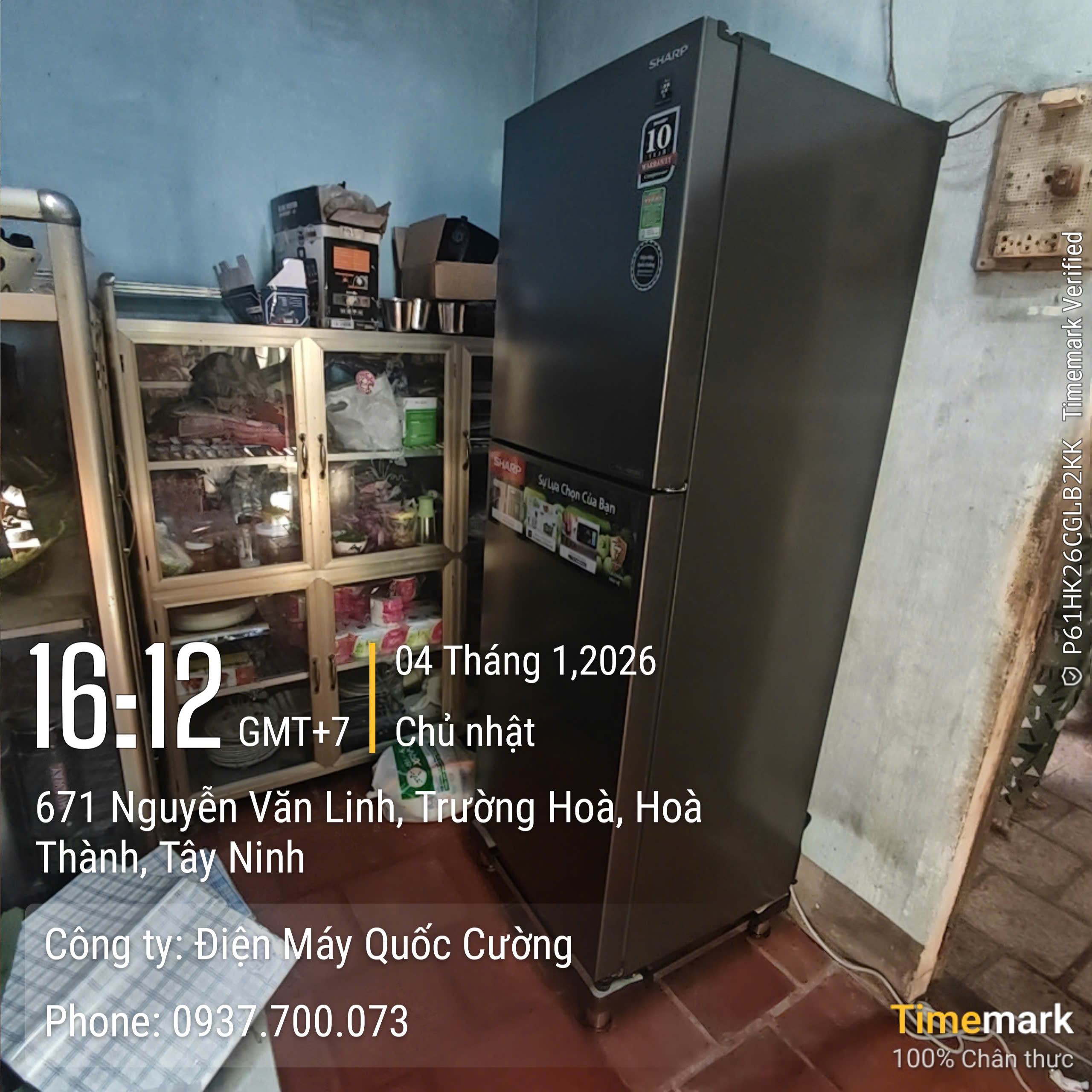 Tủ lạnh Sharp Inverter 360 lít SJ-XP382AE-DS