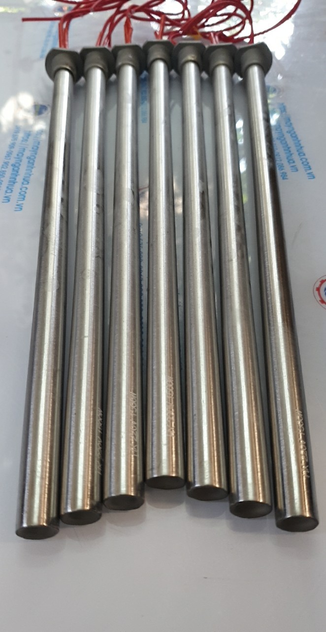 Điện trở khô một đầu điện 220v được sử dụng trong các máy móc thiết bị như: khuôn, máy in ấn bao bì, lò bánh mì