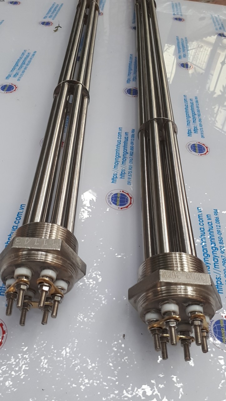 Liên hệ mua điện trở dạng củ ren 58 Điện áp 220v-380v công suất 20kw?