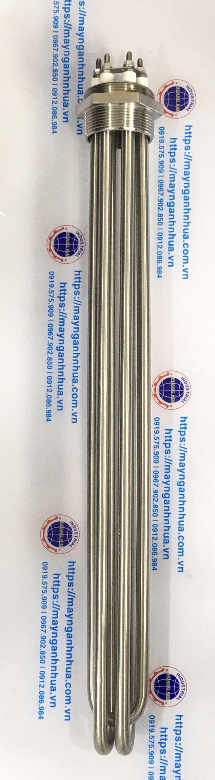 Điện trở nước dầu M 48 I phi 12 dài 800 điện áp 220V công suất 15KW