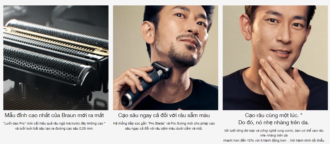 máy cạo râu cao cấp braun series 9 pro +