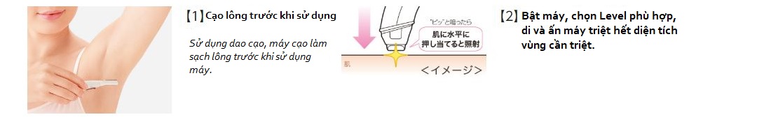 cách sử dụng máy triệt lông panasonic