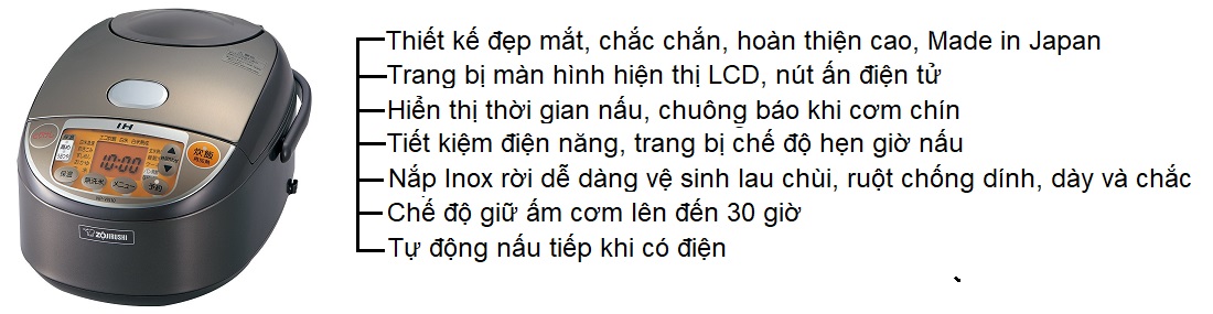 nồi cơm điện cao tần nhật bản