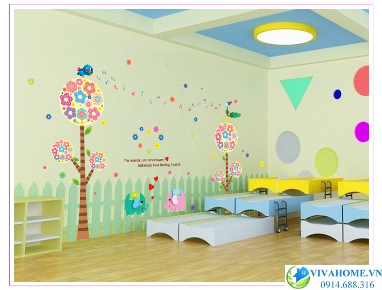 decal-dan-tuong-cay-hoa-mam-non