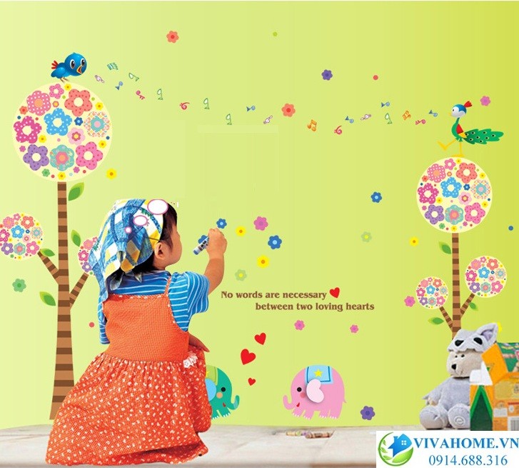 decal-dan-tuong-cay-hoa-mam-non
