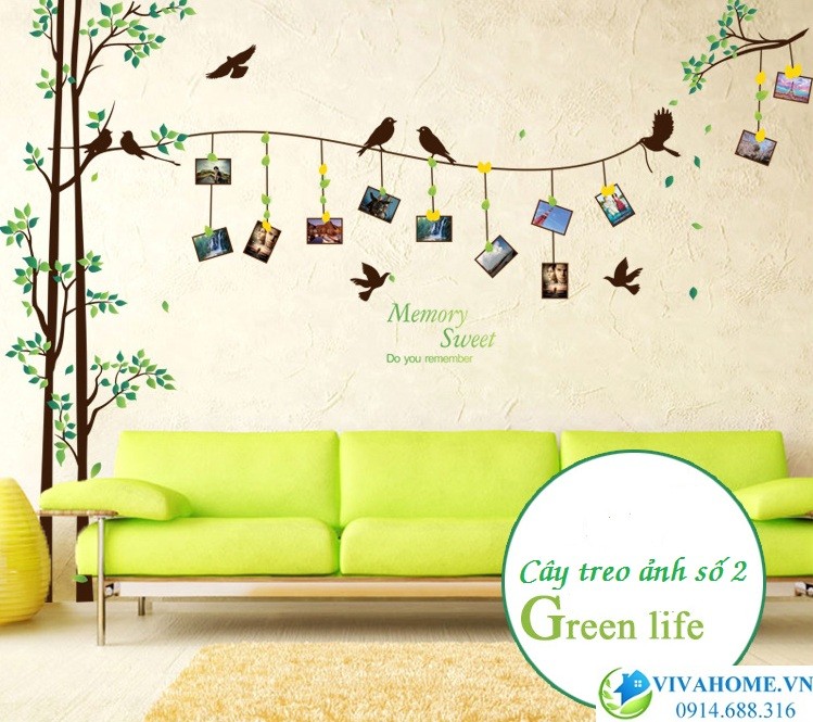 Decal dán tường Cây khung ảnh số 2