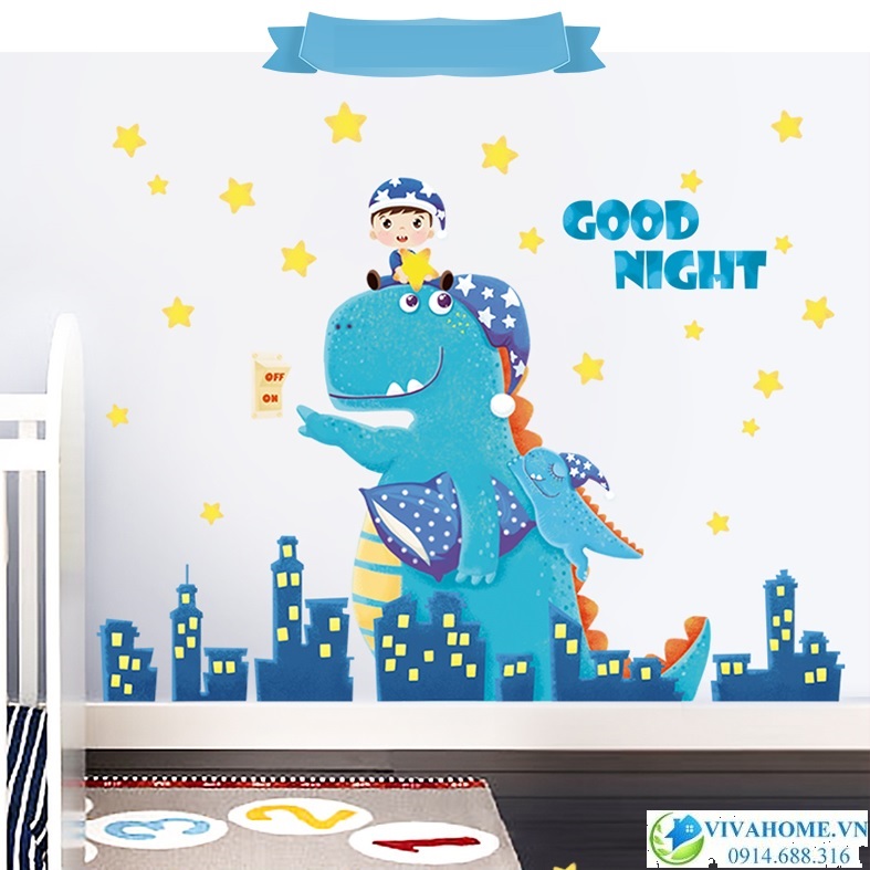 Decal dán tường Chúc bé ngủ ngon