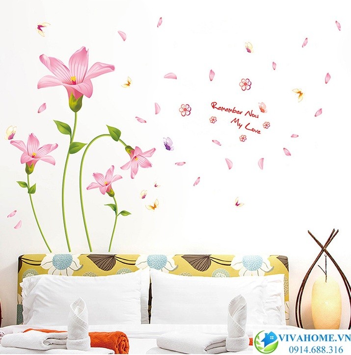 Decal dán tường Hoa huỳnh anh