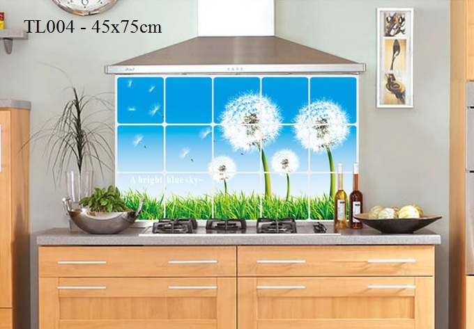 Decal dán bếp Bồ công anh