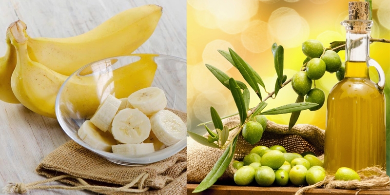 Dầu oliu và chuối là phương pháp thông dụng nhất