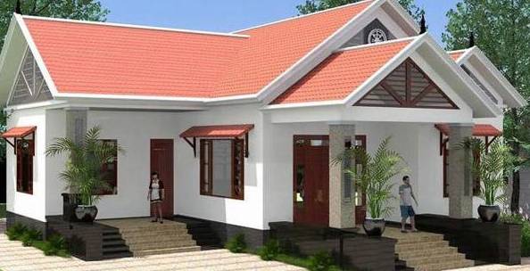 nhà cấp 4 dạng chữ L giá 300 triệu