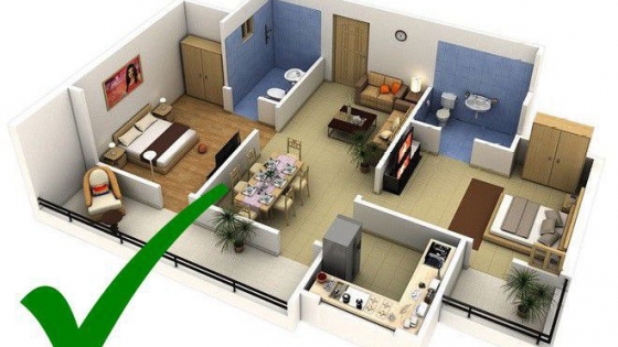 các mẫu phòng ngủ có nhà vệ sinh đẹp
