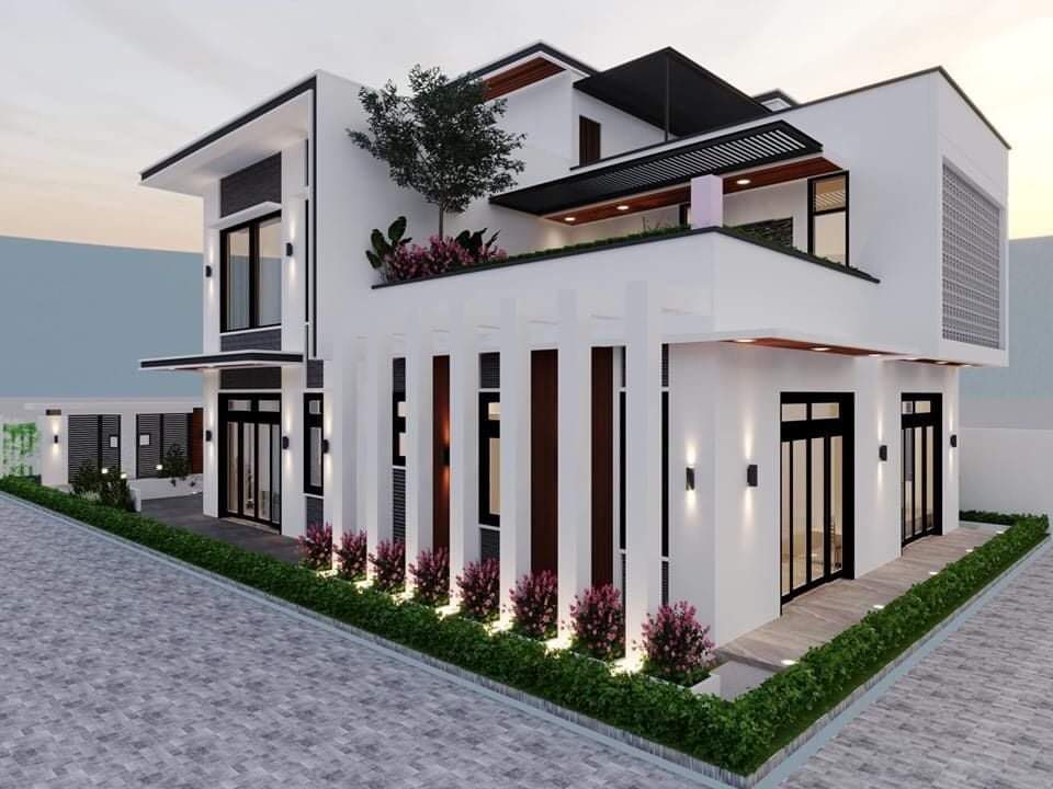 nhà 2 tầng 2 mặt tiền