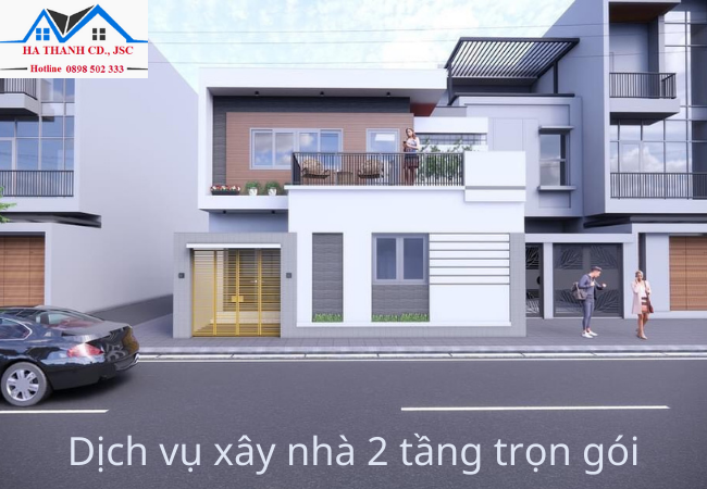 giá xây nhà 2 tầng