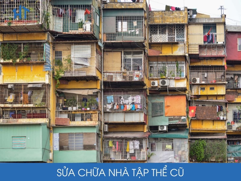 Dịch vụ sửa chữa nhà tập thể cũ trọn gói tiết kiệm, tối ưu