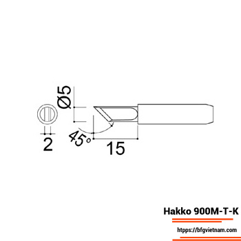Mũi hàn Hakko 900M-T-K 