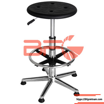 Ghế chống tĩnh điện 5 chân trụ có vành nghỉ chân