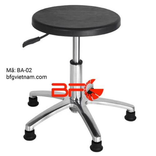 Ghế chống tĩnh điện mặt tròn không tựa, chân cố định