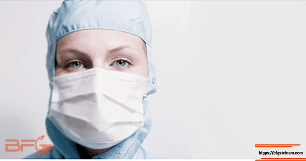 khẩu trang phòng sạch màu trắng