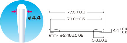 Kích thước tăm bông huby 340 CA-002